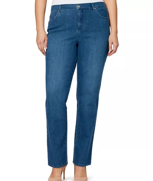 Gloria Vanderbilt Amanda 24 24W short denim jeans - Picture 2 of 7